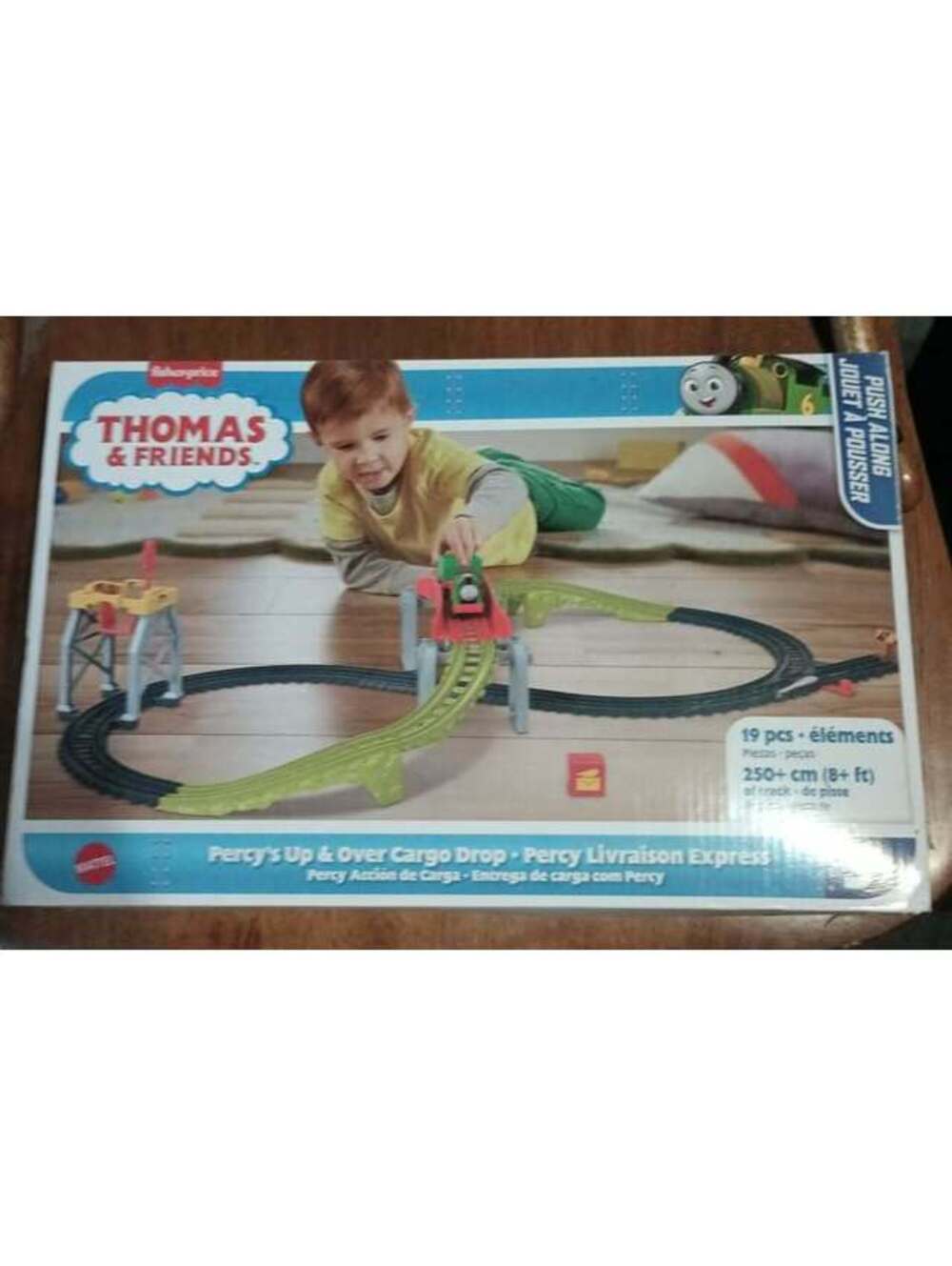 Fisher-Price Thomas & Friends Percy's Up & Over Cargo Drop Playset (Model HXK02)